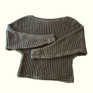 Abercrombie & Fitch Gray Knit Sweater